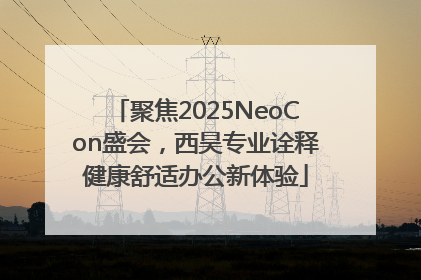 聚焦2025NeoCon盛会，西昊专业诠释健康舒适办公新体验